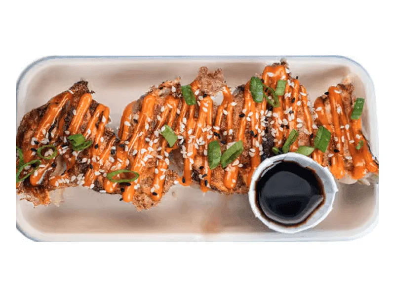 Pan-Seared Gyoza at Shiso Crispy, crisped to order, St. Petersburg & Tampa