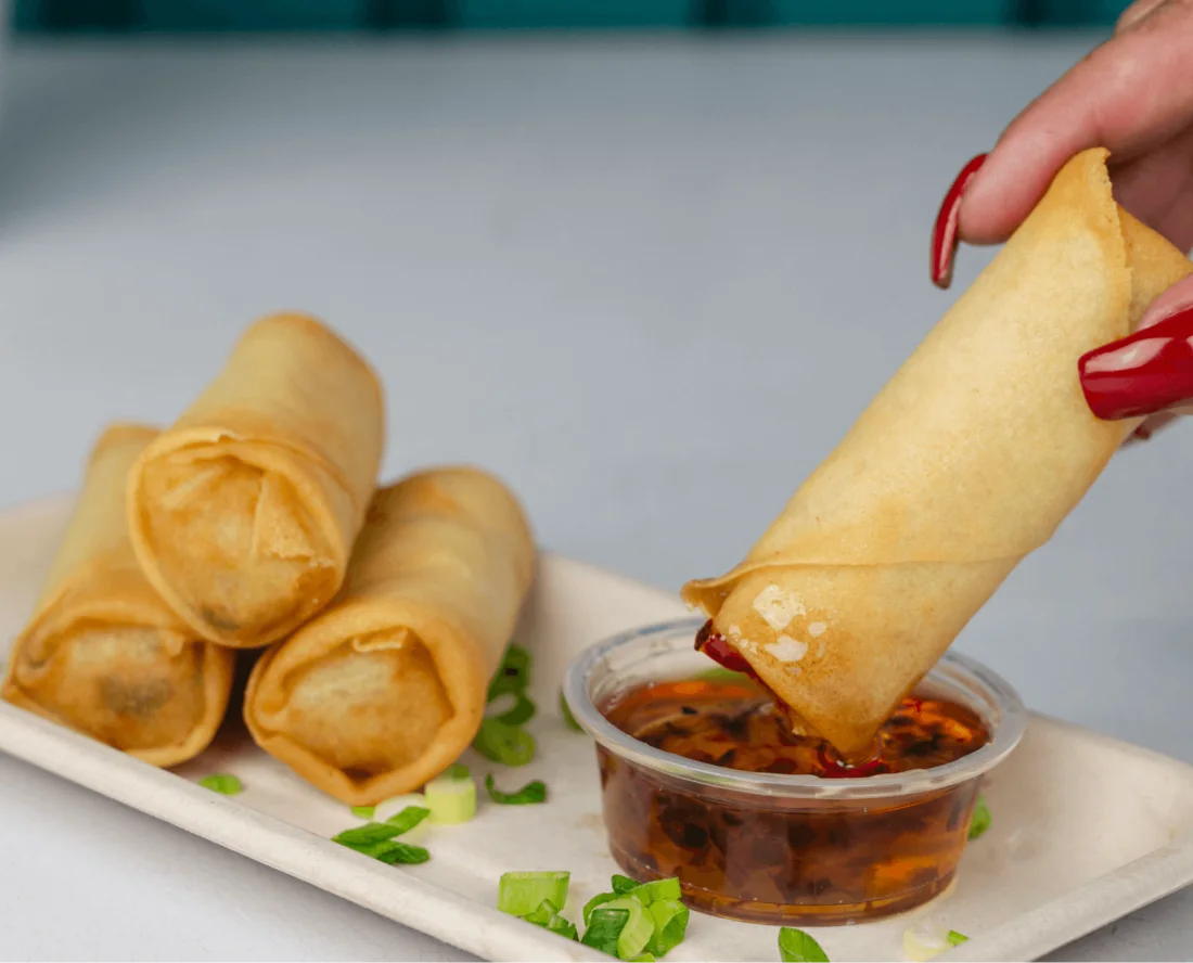 Spring Rolls, hand-folded starters at Shiso Crispy in St. Petersburg & Tampa
