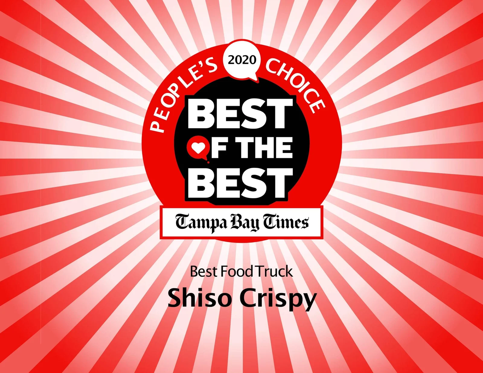 Tampa Bay Times Best of the Best 2020, Best Food Truck: Shiso Crispy