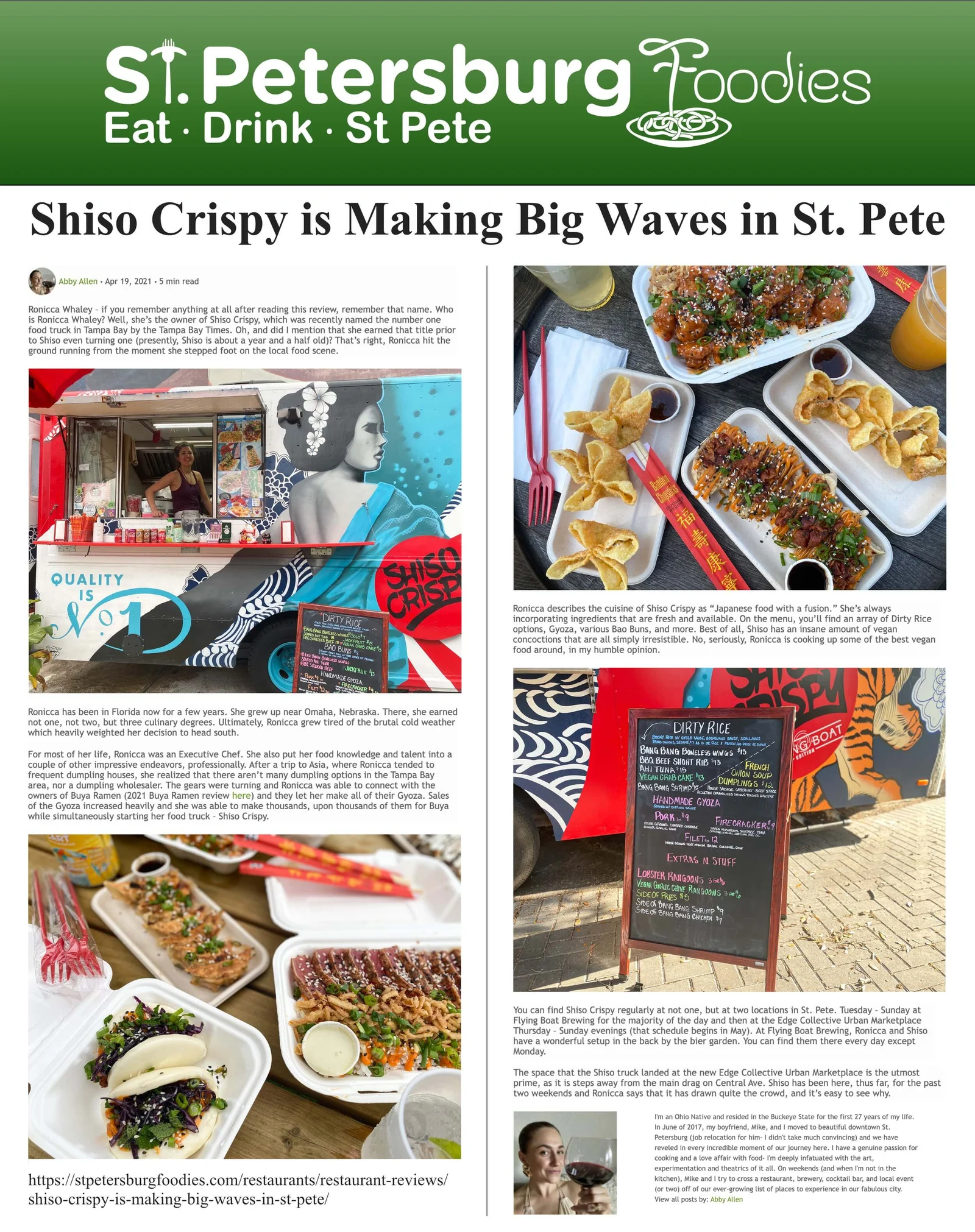 St. Petersburg Foodies: Shiso Crispy is making big waves in St. Pete